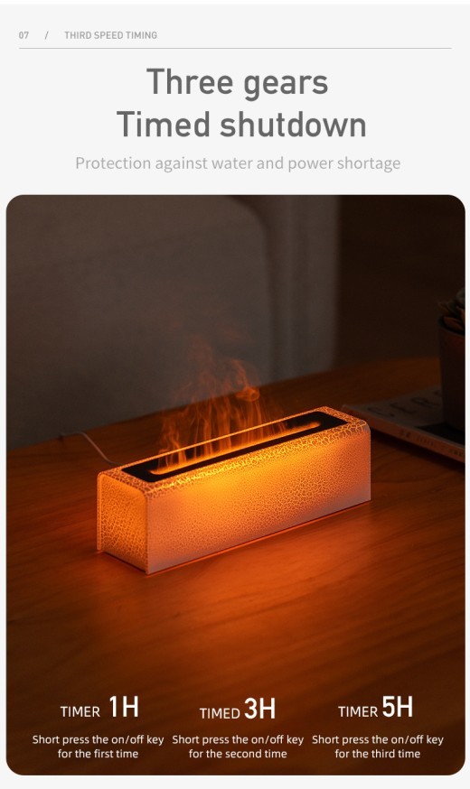 Humidificador de escritorio con aroma a llama colorida y lava creativa