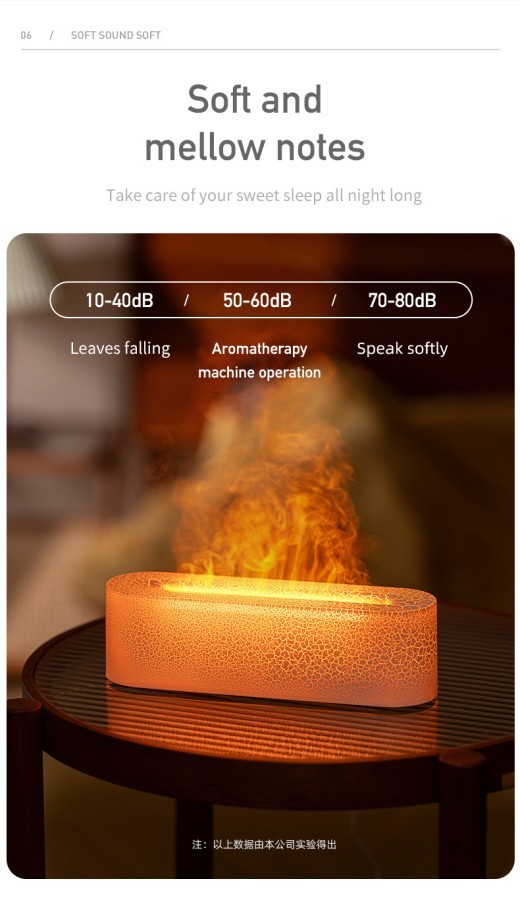 Humidificador de escritorio con aroma a llama colorida y lava creativa
