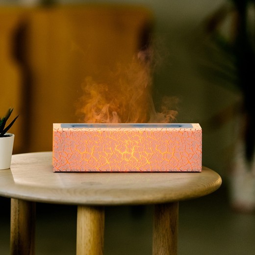 Humidificador de escritorio con aroma a llama colorida y lava creativa