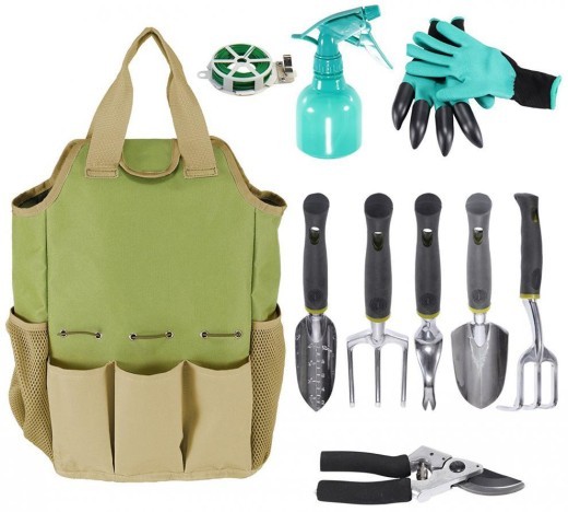 Bolsa de tela Oxford para guardar herramientas multifuncionales para decoración de flores de jardín