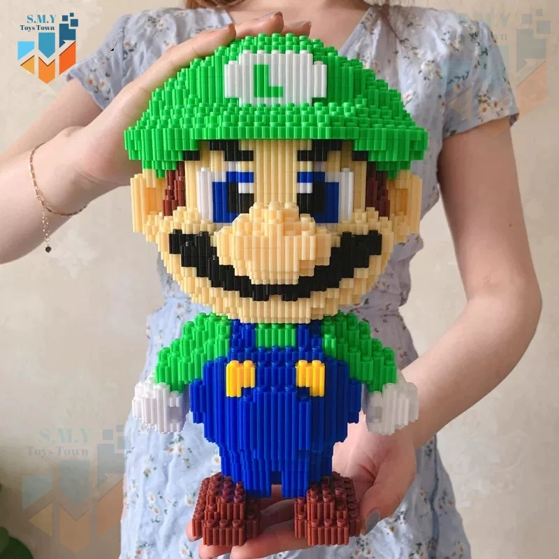 SMY Toystown Nano Blocks Super Mario Bros. Modelo 3D, Bloques de juguete apilables, Bloques de construcción DIY, Bloques mágicos de ladrillos gigantes