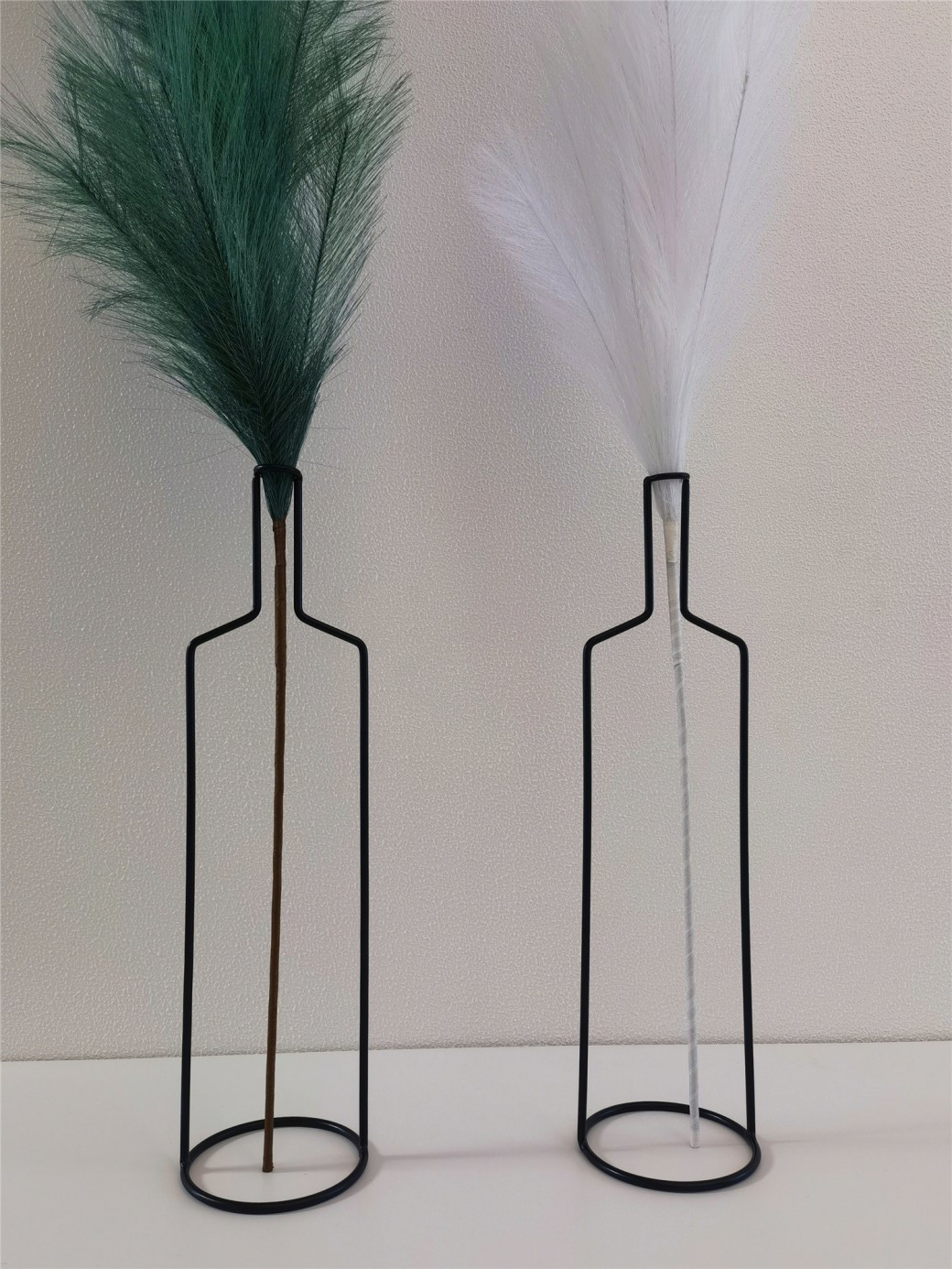 Jarrón decorativo para el hogar, estilo nórdico, grande, alto, de hierro, con flores