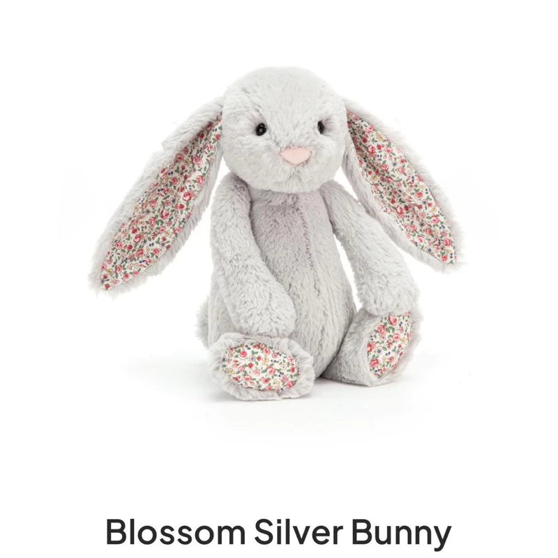 ¡Nuevo! Muñeca Jellycat, conejita Blossom, adorable y suave peluche, almohada para dormir para bebé - Mediana, 1 etiqueta