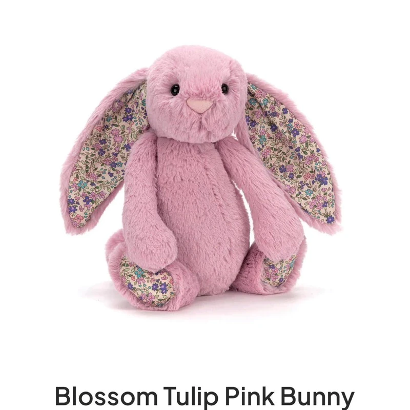 ¡Nuevo! Muñeca Jellycat, conejita Blossom, adorable y suave peluche, almohada para dormir para bebé - Mediana, 1 etiqueta