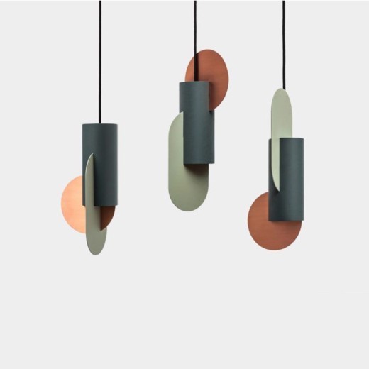 Lámpara de araña pequeña de un solo cabezal creativa nórdica, diseño de oficina, modelo de habitación, decoración suave