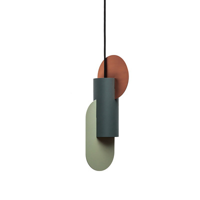Lámpara de araña pequeña de un solo cabezal creativa nórdica, diseño de oficina, modelo de habitación, decoración suave