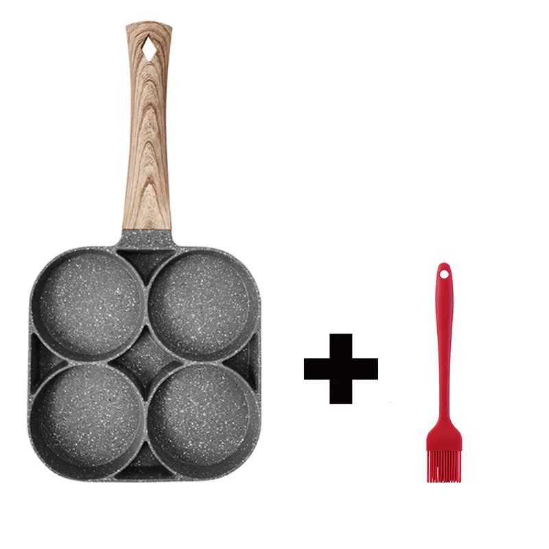 Sartén para tortillas de cuatro agujeros, sartén antiadherente