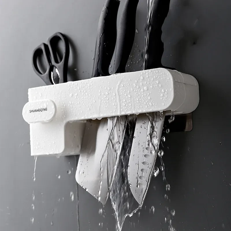 Porta cuchillos de cocina blanco