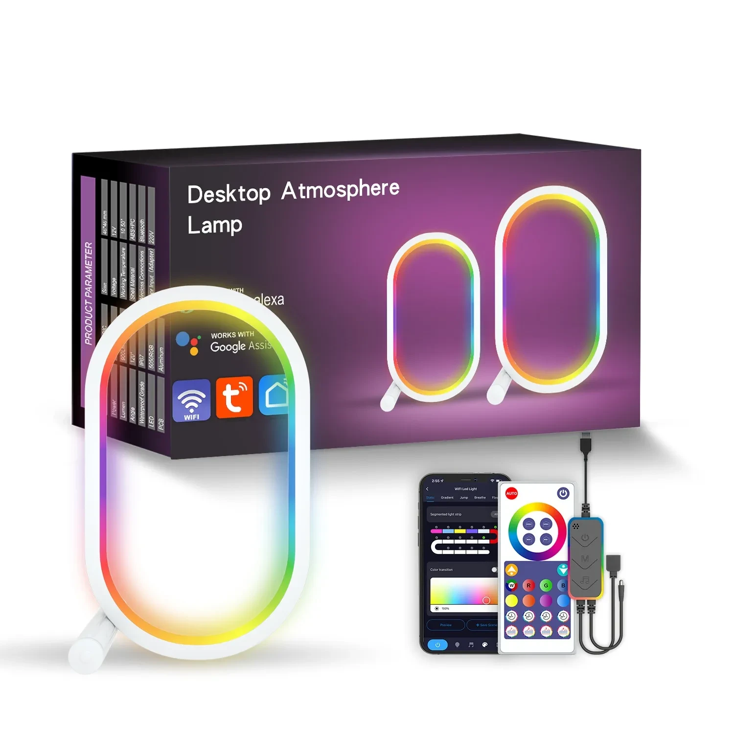 Luz ambiental RGB inteligente