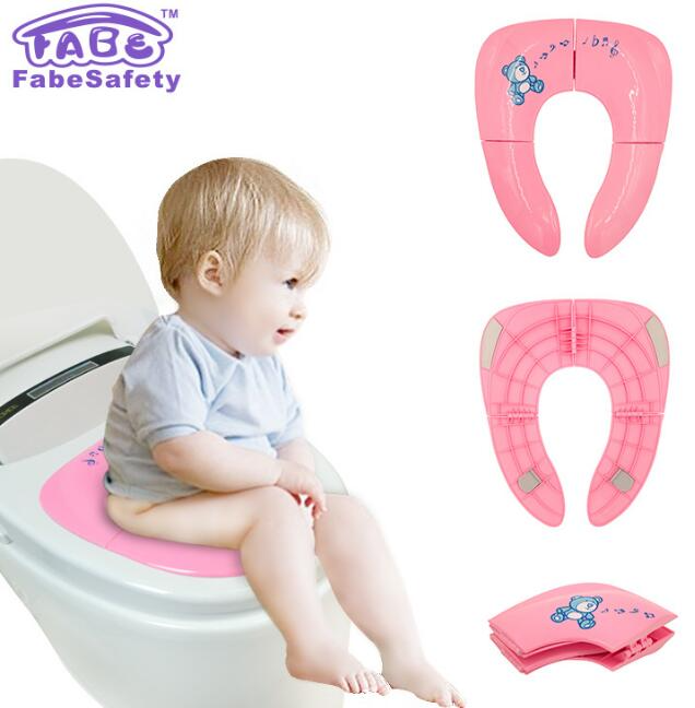 Asiento de inodoro plegable para niños