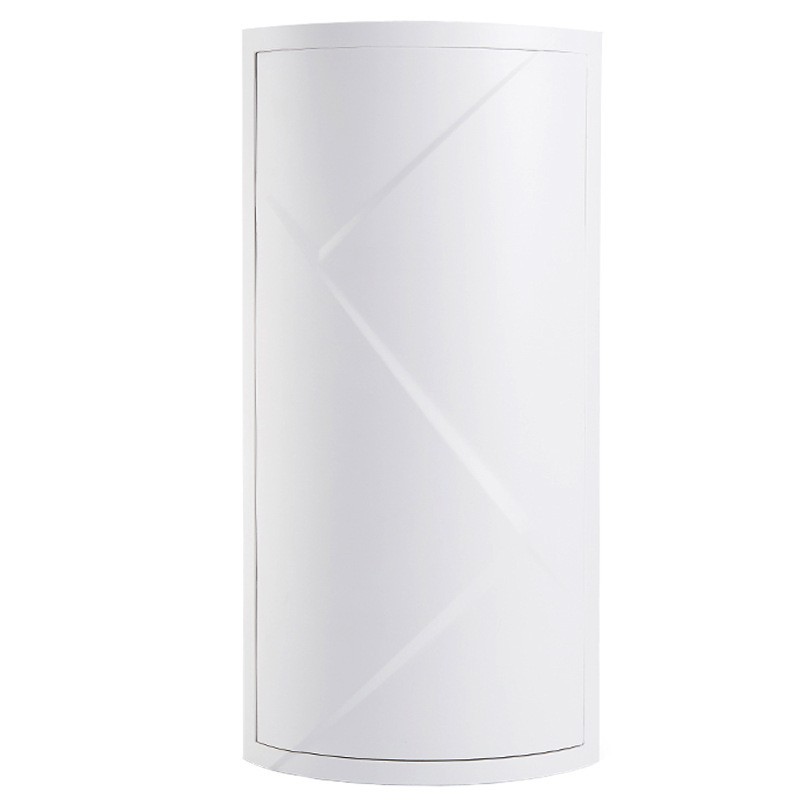 Organizador de maquillaje giratorio para baño, esquinero de plástico para montar en la pared.