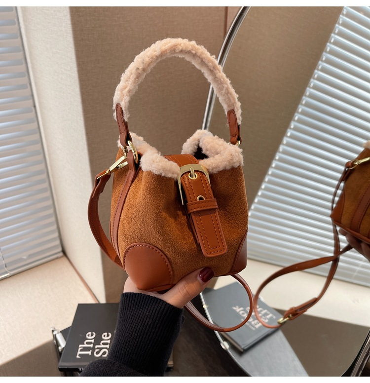 Bolsos cruzados para mujer, bolso de hombro, bolso de felpa retro informal, bolsos de diseñador de felpa versátiles, bolsos y carteras para mujer.