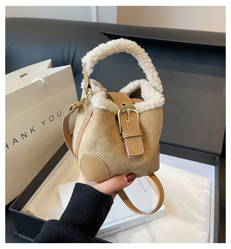 Bolsos cruzados para mujer, bolso de hombro, bolso de felpa retro informal, bolsos de diseñador de felpa versátiles, bolsos y carteras para mujer.