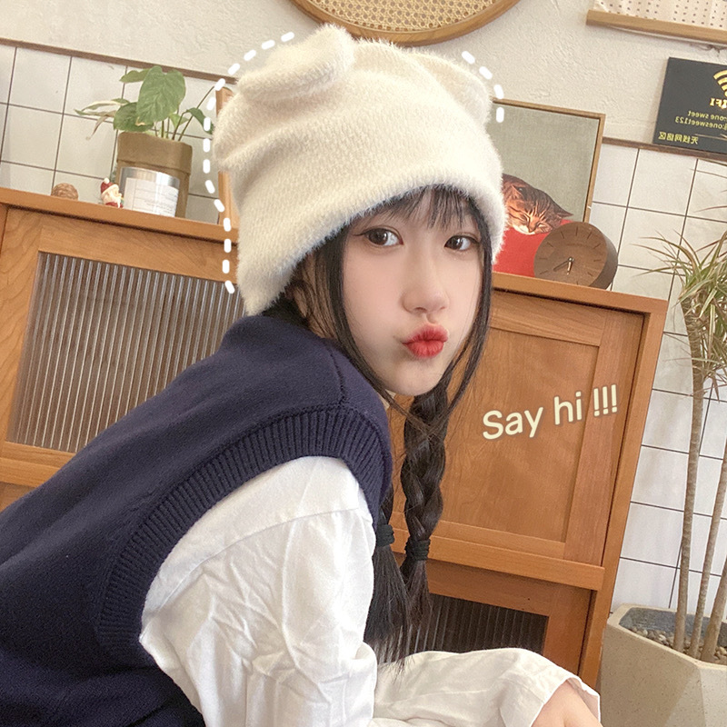 Gorro cálido de felpa polar de invierno para jóvenes de Net Red Ruffian