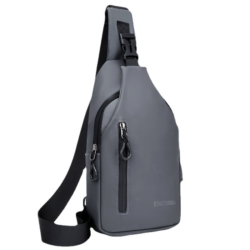 Mochila informal para hombre, estilo deportivo, con bandolera cruzada, estilo táctico, estilo oblicuos.