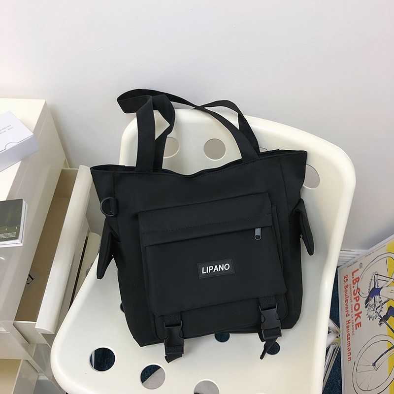 Bolso de hombro informal de nailon impermeable de gran capacidad