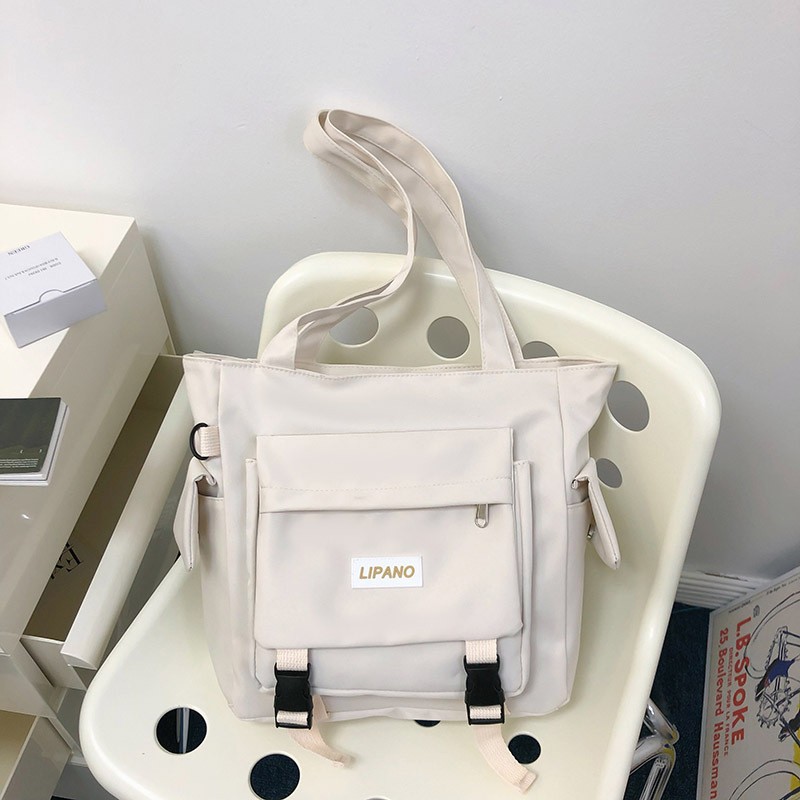 Bolso de hombro informal de nailon impermeable de gran capacidad