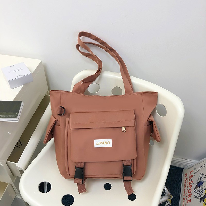 Bolso de hombro informal de nailon impermeable de gran capacidad