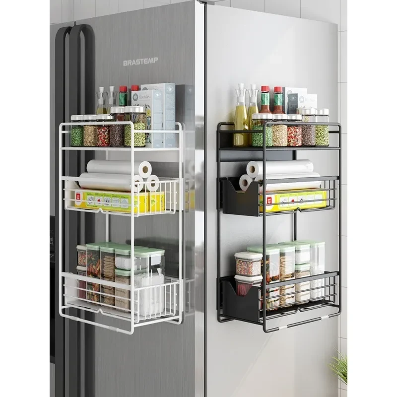 Estante de refrigerador de cocina con succión magnética