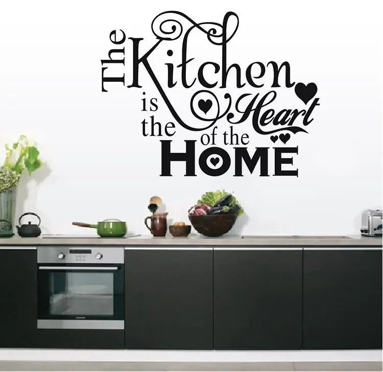 Pegatinas de pared talladas para cocina, comedor y hogar inglés