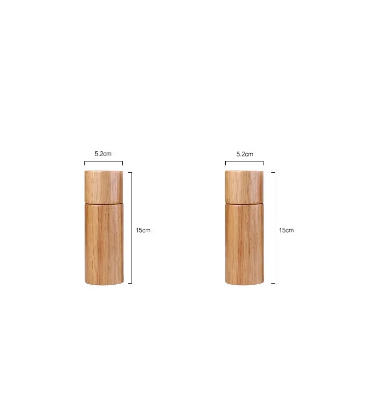 Molinillo de roble para el hogar, botella para condimentos, utensilios de cocina