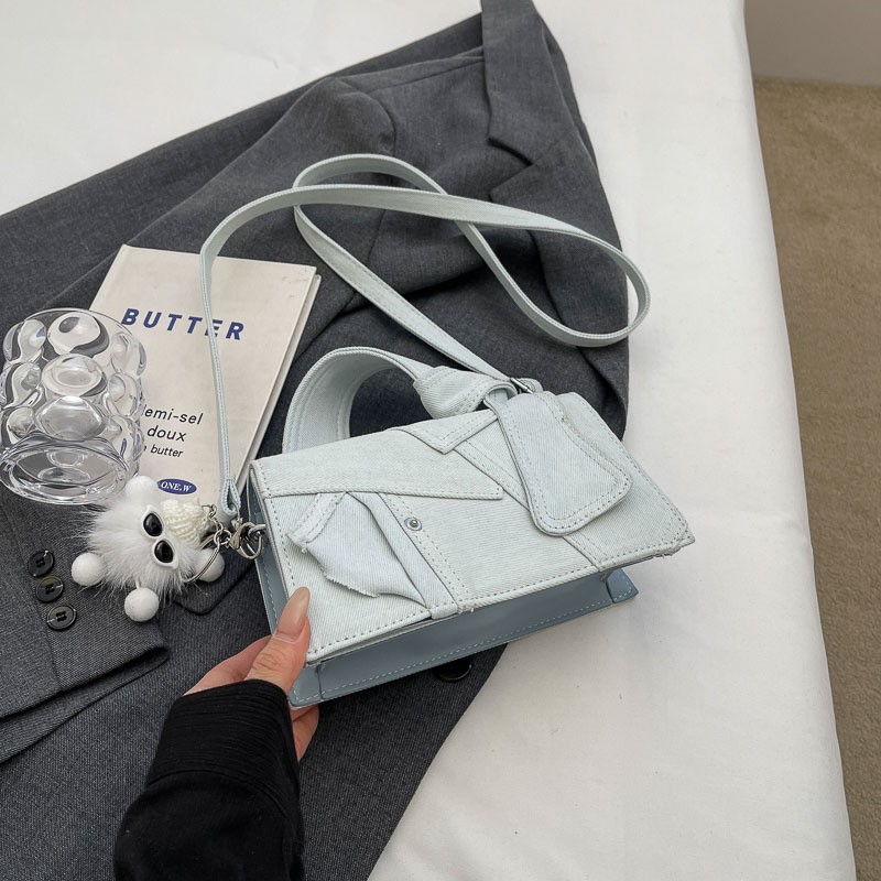 Bolsos pequeños de mezclilla estilo occidental bolso bandolera