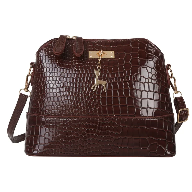Bolso bandolera informal de gran capacidad para mujer, de color liso y a la moda.