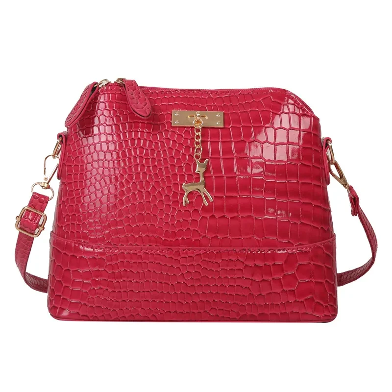 Bolso bandolera informal de gran capacidad para mujer, de color liso y a la moda.