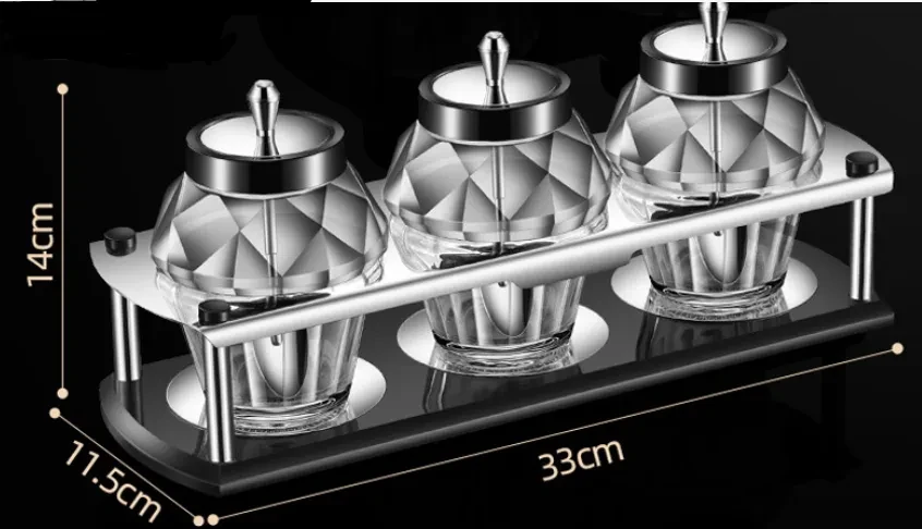 Utensilios de cocina Frasco de condimentos Cuchara Tapa Uno