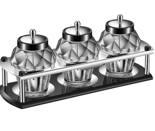 Utensilios de cocina Frasco de condimentos Cuchara Tapa Uno