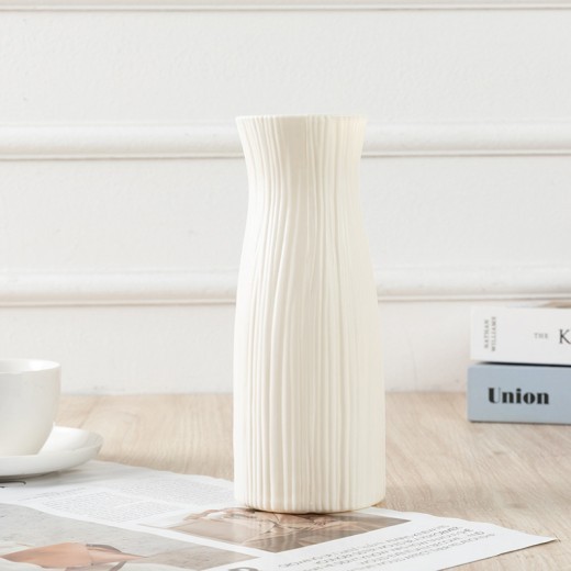 Arreglo floral creativo para el hogar, maceta y jarrón