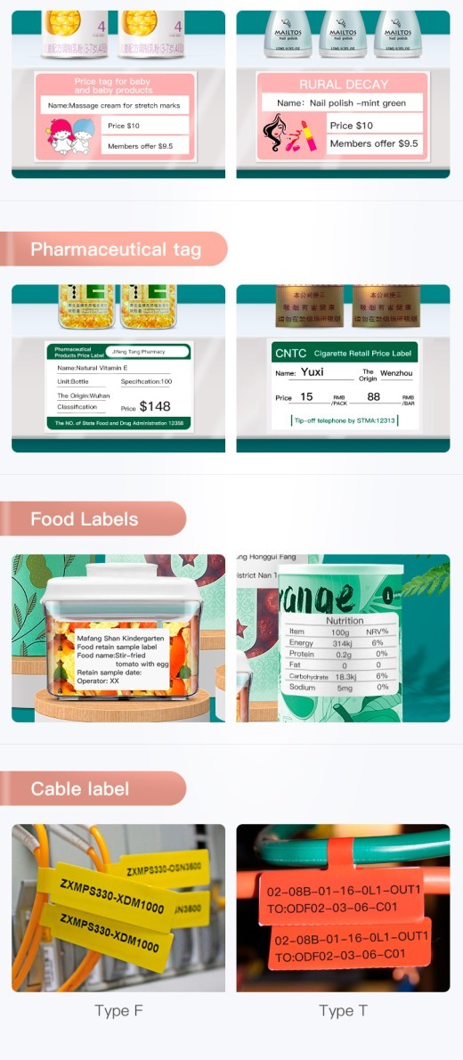 Máquina de fijación de precios de alimentos B21 Máquina codificadora de fecha de envasado