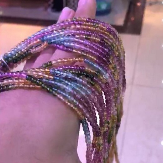 Pulsera de múltiples círculos con hemstone colorido