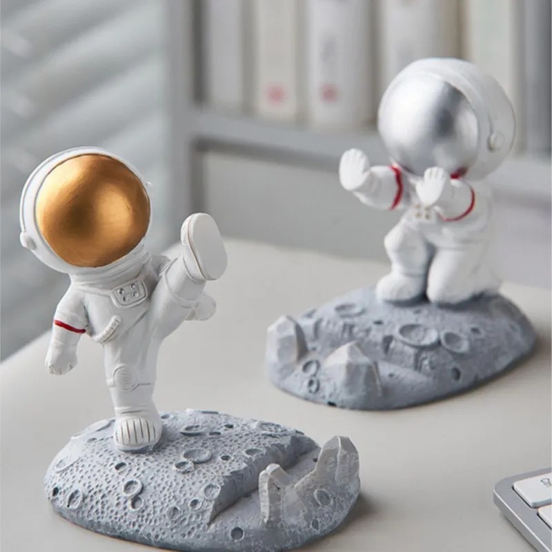 Soporte para teléfono móvil con diseño de astronauta de estilo nórdico