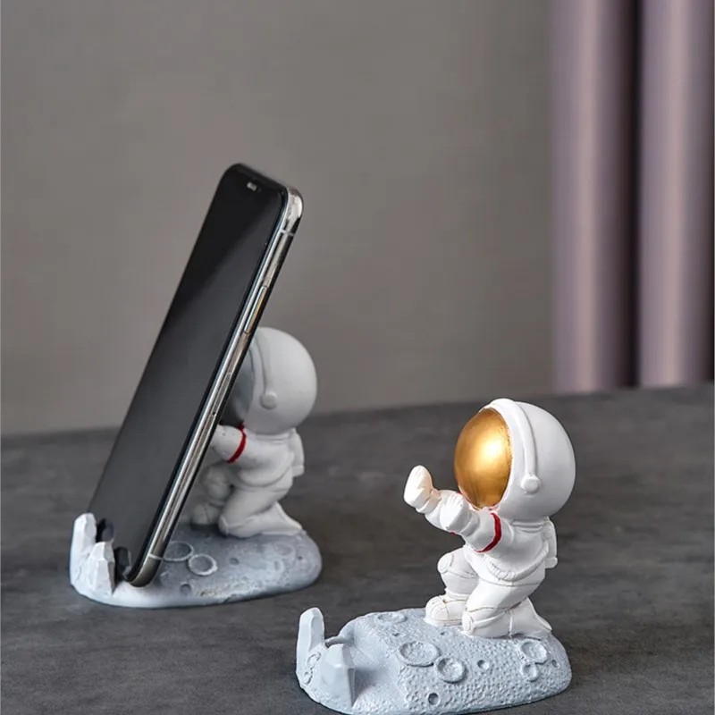 Soporte para teléfono móvil con diseño de astronauta de estilo nórdico