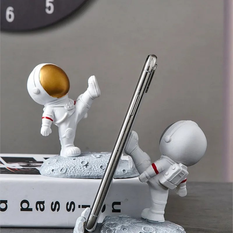 Soporte para teléfono móvil con diseño de astronauta de estilo nórdico