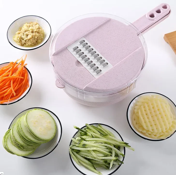 Mandolina cortadora de verduras 8 en 1