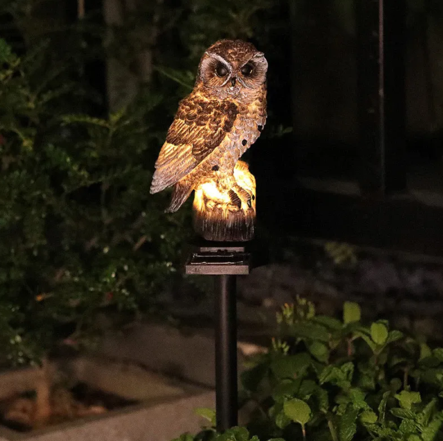 Waterproof Solar Owl Light – LED Pathway Light for Lawn, Garden & Outdoor Decor