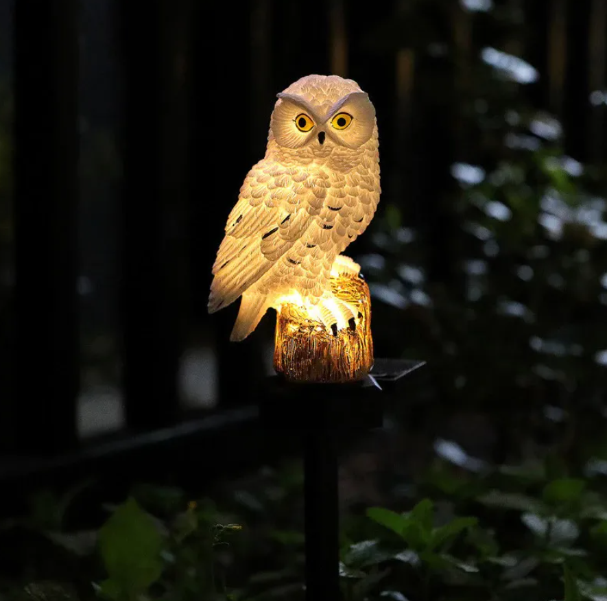 Waterproof Solar Owl Light – LED Pathway Light for Lawn, Garden & Outdoor Decor