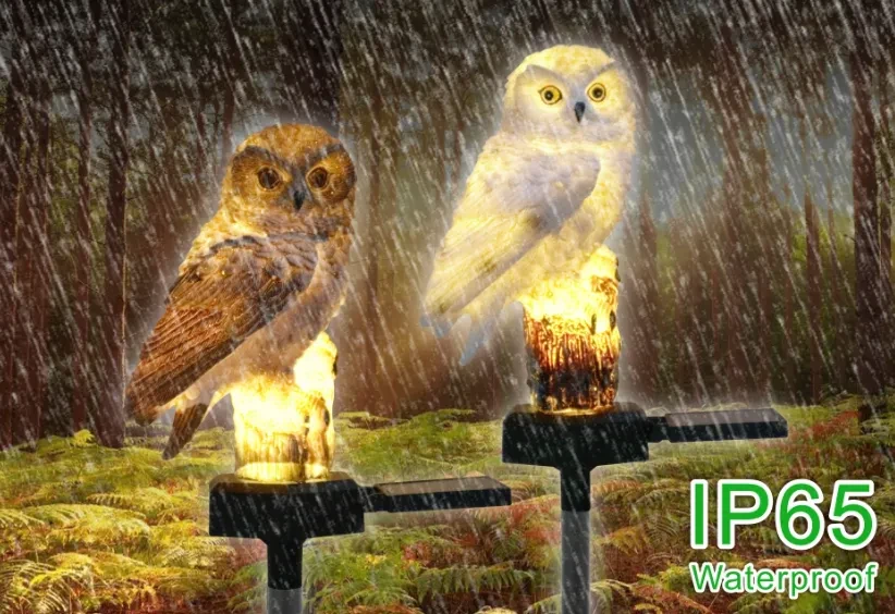 Waterproof Solar Owl Light – LED Pathway Light for Lawn, Garden & Outdoor Decor