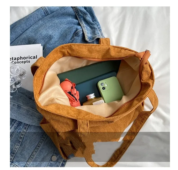 Bolso de mano retro de color sólido para mujer