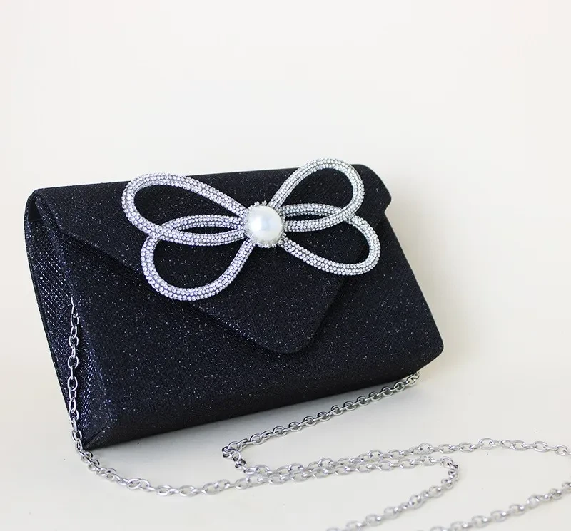 Bolso de mano cuadrado con diseño de diamantes para mujer, ideal para cenas y fiestas.