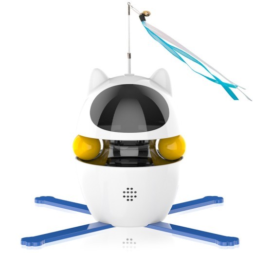 Juguetes interactivos para gatos de interior, juguetes automáticos para gatitos, juguetes electrónicos para mascotas, divertidos juguetes para gatos con palo, cuerda elástica autoadhesiva.