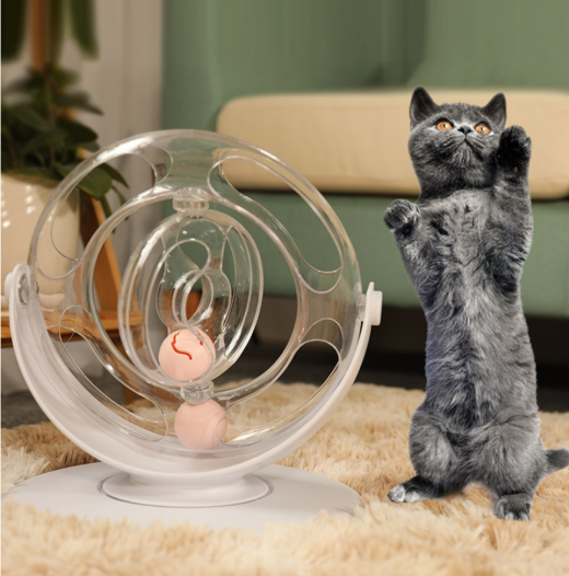 Juguetes educativos con plataforma giratoria para gatos