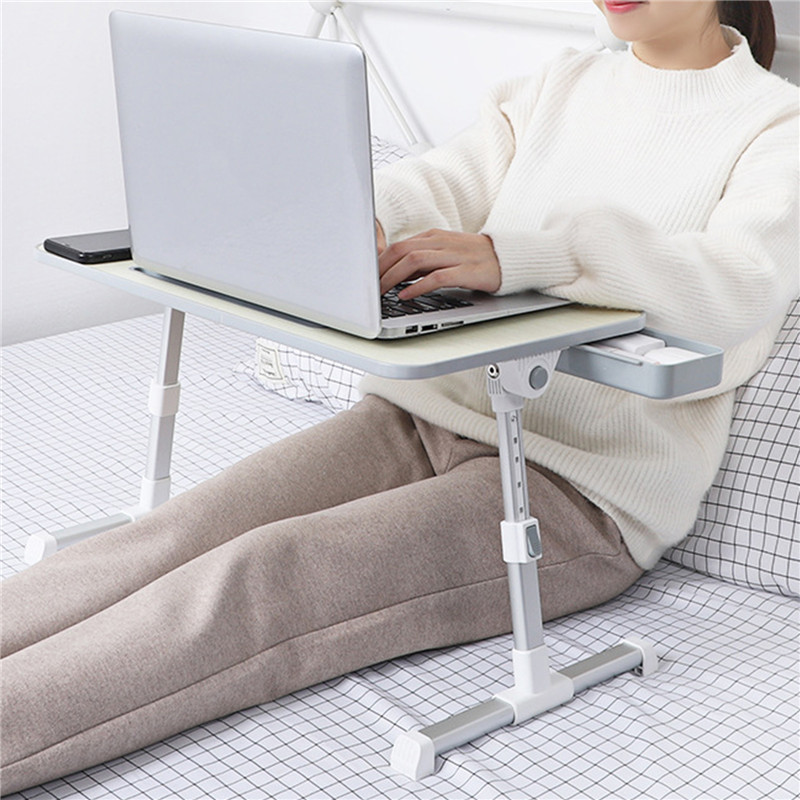 Escritorio de cama, mesa plegable, mesa para portátil, mesa de descanso