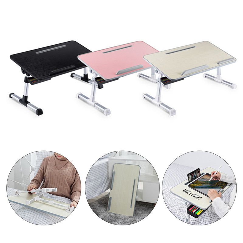 Escritorio de cama, mesa plegable, mesa para portátil, mesa de descanso