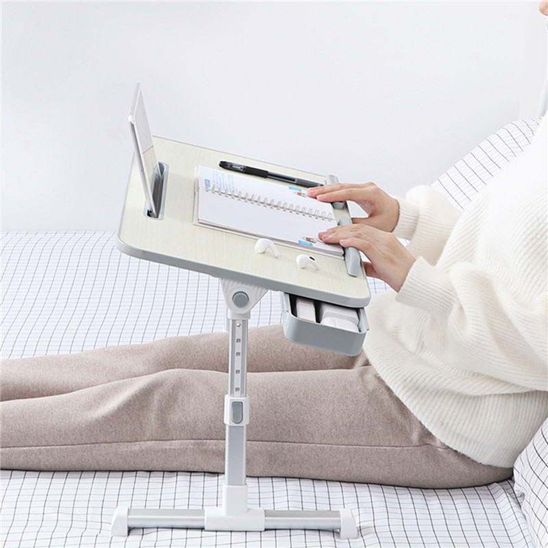 Escritorio de cama, mesa plegable, mesa para portátil, mesa de descanso