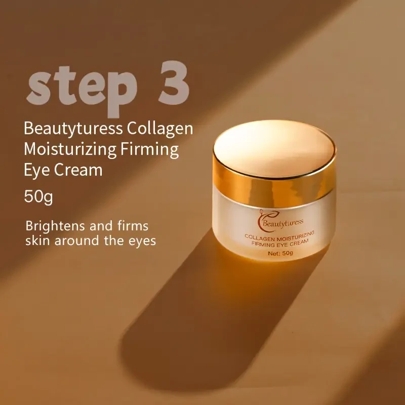 Set de 14 piezas de colágeno de lujo para el cuidado de la piel de mujer: hidratante y reafirmante con hialuronato de sodio y niacinamida. Hidratación profunda, reafirmante e iluminador, de fácil absorción. Caja de regalo perfecta para las fiestas.