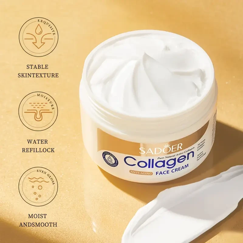 Set de cuidado facial con colágeno, 6 piezas para mujer, reafirmante, suave e hidratante. Incluye suero, crema facial, crema para ojos, tónico y loción limpiadora.