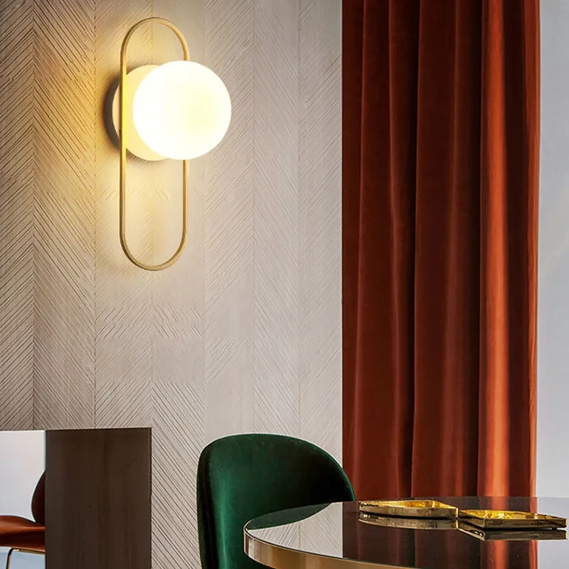 Lámpara de pared minimalista moderna para sala de estar de hotel